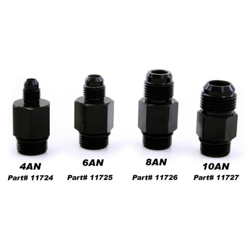 Nitrous Express 8AN bottle nipple for Lightning 500 valve, a durable nitrous bottle accessory for precise fitting and performance.