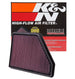 K&N Engineering drop-in air filter for 2010 Chevy Camaro 3.6L and 6.2L engines, designed for improved airflow and filtration.