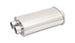 Vibrant StreetPower Oval Muffler, 5x9x15 inches, long body with dual 2.5-inch outlets, black metal automotive exhaust muffler