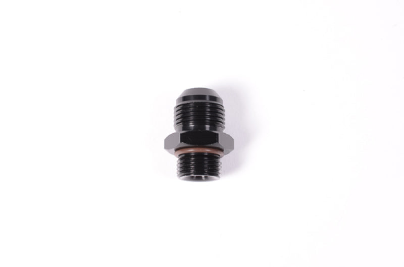 Radium Engineering 6AN to 8AN male fitting showing metal connector and threading for automotive or racing fuel and oil lines