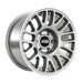 BBS TS-M 17x9 inch satin silver cast wheel with 6x139.7 bolt pattern, 106.1mm center bore, and -12 ET offset.