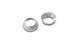 Vibrant 30-degree conical fittings seals with 19.55mm ID, pack of 2, shown in close-up with smooth black rubber surface