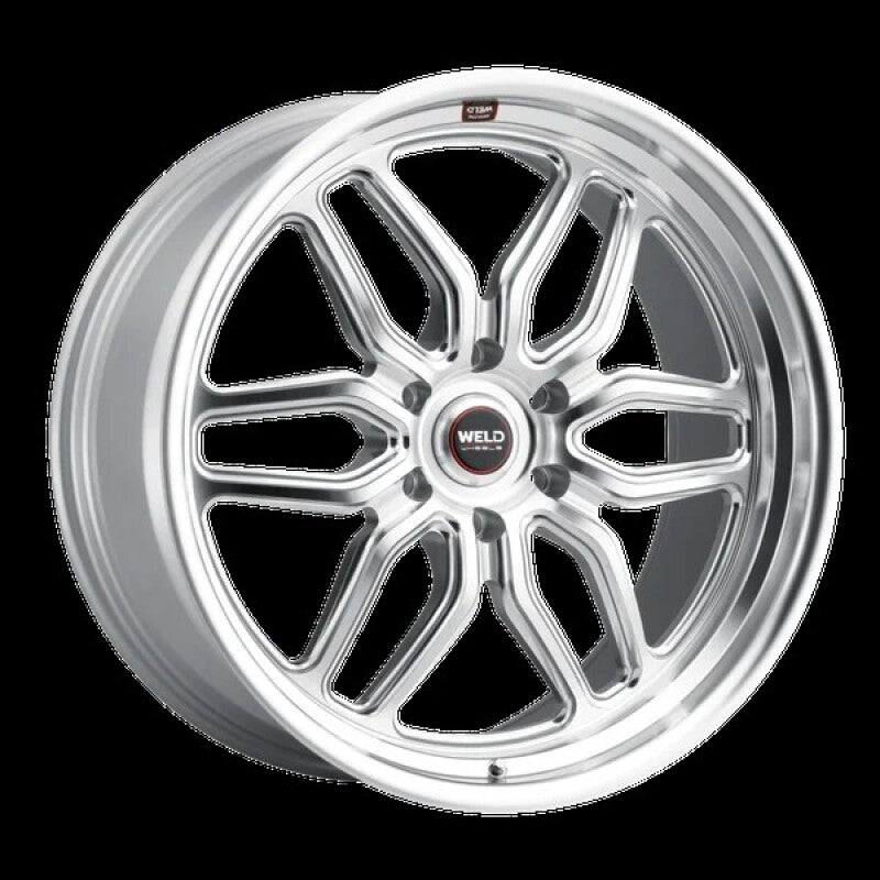 Weld Weld Racing 22x9.5 Laguna 6 cast alloy wheel in gloss silver finish with 6x135 bolt pattern and ET25 offset.