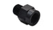 Vibrant aluminum 1/8in male BSP to 1/8in female NPT adapter fitting showing threaded ends for pipe connections