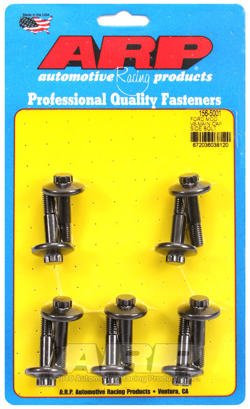 ARP Ford Modular V8 main cap side bolt kit with M8 bolts for early aluminum engine blocks, hardware kit for engine assembly.