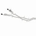 Magnaflow 26+ Dodge Charger 3.0L SPEQ cat-back exhaust system, showing polished stainless steel pipes and muffler components.