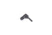 Radium Engineering 1/8in NPT male to 3/16in barb 90-degree fitting showing metal fitting with threaded and barbed ends