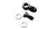 Vibrant -8AN male banjo fitting with 12mm x 1.5 metric aluminum and two washers for automotive or fluid transfer applications.
