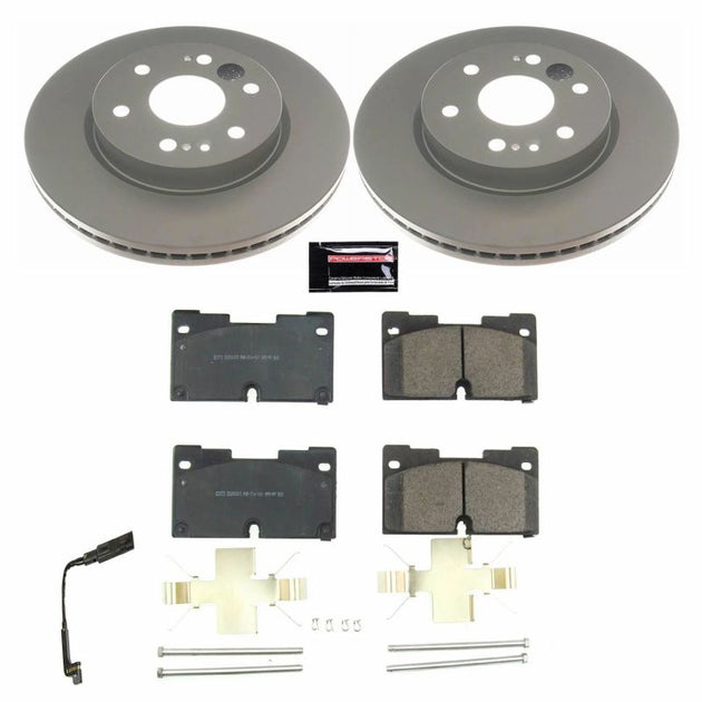 PowerStop Z17 Evolution brake kit for 2019 Chevrolet Silverado 1500 front with coated performance brake components