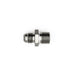DeatschWerks titanium 6AN male flare to M16 x 1.5 male metric fitting with crush washer for automotive applications