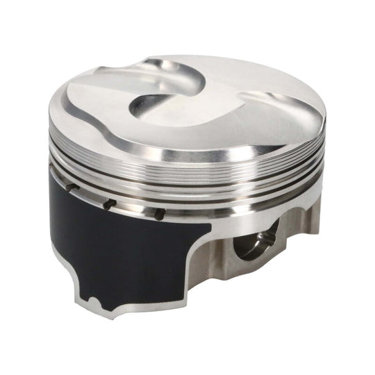 Wiseco Chevrolet LT1 forged piston set with 0.4cc dome, 1.3260" x 4.065" for 8-cylinder engine, showing pistons and rings.