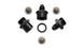 Vibrant inline fuel and oil filter set with three -4AN filters, designed for reliable fuel system filtering and maintenance.