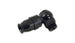 Vibrant -8AN to -8ORB straight adapter fitting for PTFE hose, made of durable metal with polished finish.