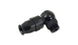 Vibrant -8AN to -8ORB straight adapter fitting for PTFE hose, made of durable metal with polished finish.