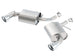 Borla axle back exhaust system for 2016 Chevy Camaro 2.0L Turbo, rear section with polished tips and dual exhaust pipes.
