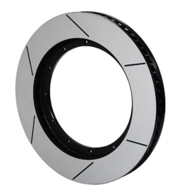 Wilwood GT60 SPC 12-lug 15-inch black 2-piece brake rotor showing vented disc with mounting holes for vehicle braking system