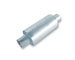 Borla Universal S-type muffler with 2.5-inch inlet and outlet, showcasing the stainless steel construction and sleek design.