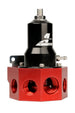 Aeromotive fuel pressure regulator with 30-120 PSI range, .500 valve, four AN-08 and AN-10 inlets, and AN-10 bypass connection.