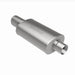 MagnaFlow muffler with polished tip, model RS 14X5X8 3/4.00, showing the sleek, stainless steel design and exhaust outlet.