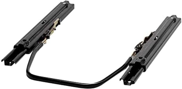 OMP Universal Seat Mounting Sliding Rail Kit with adjustable brackets for secure seat installation in racing or automotive applications.