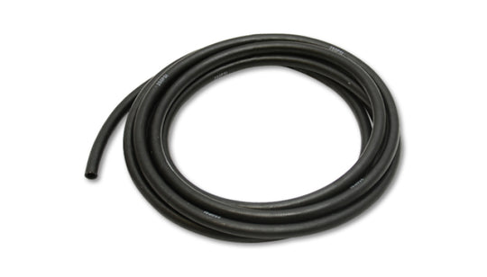 Vibrant -8AN flexible hose with 0.50-inch ID for push-on fittings, 10-foot roll, durable rubber construction.
