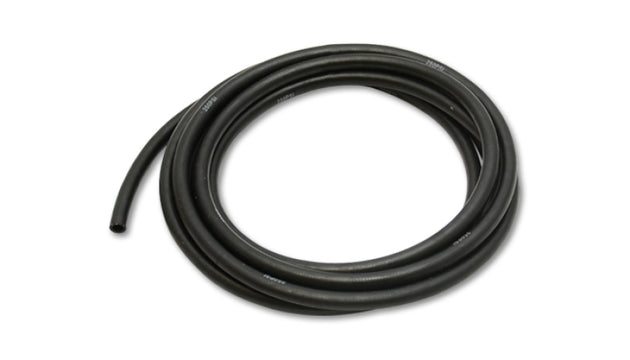 Vibrant -8AN flexible hose with 0.50-inch ID for push-on fittings, 10-foot roll, durable rubber construction.