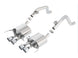Borla catback exhaust system for 2014-2015 Chevy Corvette C7 with quad rear tips, non-AFM, non-NPP rear section.