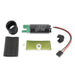 AEM 400 LPH E85 compatible fuel pump kit with single barb connection, designed for ethanol fuel systems, showing the pump and components.