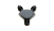 Vibrant aluminum -3AN x -3AN x 1/8-inch NPT Y-adapter fitting showing threaded ports and smooth metal finish.