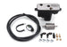 Edelbrock universal fuel sump module with adjustable 255 LPH fuel pump for fuel tanks, shown installed in a vehicle.