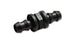 Vibrant -8AN barbed union fitting for hydraulic or fuel line connections, metallic fitting with threaded and barbed ends.