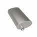 MagnaFlow Mag SS muffler with 22x5x11 inch dimensions and 3x3 inlet/outlet, stainless steel construction, installed on vehicle.