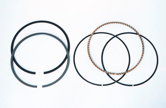 Mahle MS piston rings with 92.50 mm diameter, 1.2 mm thickness, and 2.8 mm gap, showing the drop-in design.