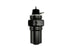 Turbosmart FPRF6 black fuel pressure regulator and filter for automotive fuel systems, shown in a close-up image.