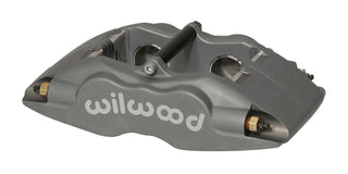 Wilwood Forged Superlite brake caliper with 1.38-inch pistons and .81-inch disc for high-performance vehicle braking systems.
