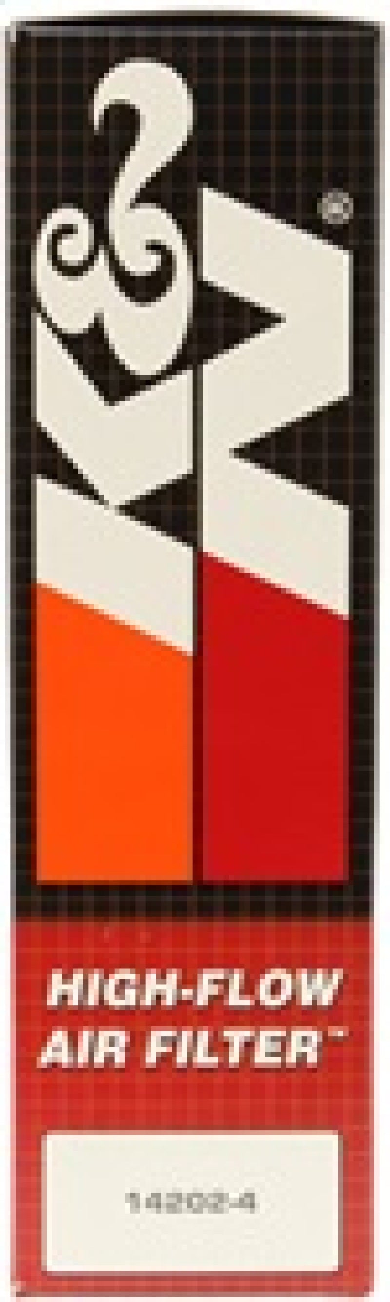K&N Engineering oval drop-in air filter with 11.5-inch length, 8.125-inch width, and 2-inch height, designed for vehicle air intake systems.