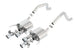 Borla catback exhaust system for 2015 Chevy Corvette C7 ZO6 6.2L with quad RD RL tips and center rear exit design.