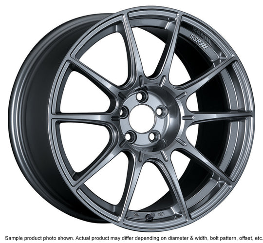 SSR GTX01 19x9.5 dark silver cast wheel with 5x114.3 bolt pattern and 35mm offset for Toyota TL and Supra models.
