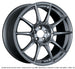 SSR GTX01 18x9.5 dark silver cast wheel with 5x114.3 bolt pattern and 40mm offset, shown from a front angle.