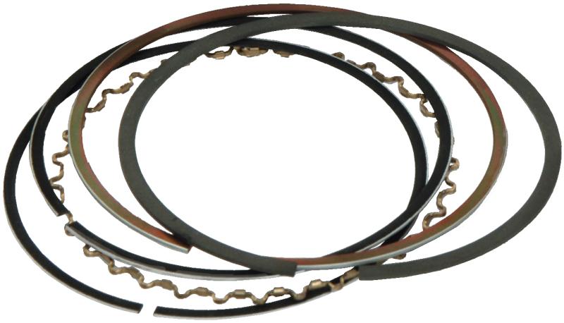 CP Pistons piston ring for SC7060, SC7165, SC7070 engines, showing close-up of the metal ring with grooves and branding.