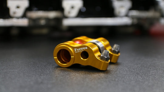 Ferrea Honda K20 roller rocker arms set of 8, high-performance engine components with polished metal finish and detailed parts.