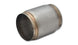 Vibrant SS Race Muffler with 3.5-inch inlet and outlet, 5-inch length, featuring polished stainless steel finish and durable construction.