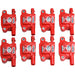 Granatelli Motor Sports red ignition coil pack set for GM LS engines, includes 8 malevolent coil packs for upgraded performance.