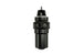 Turbosmart -10AN canister style fuel filter with regulator, black, for fuel system filtration and pressure regulation.