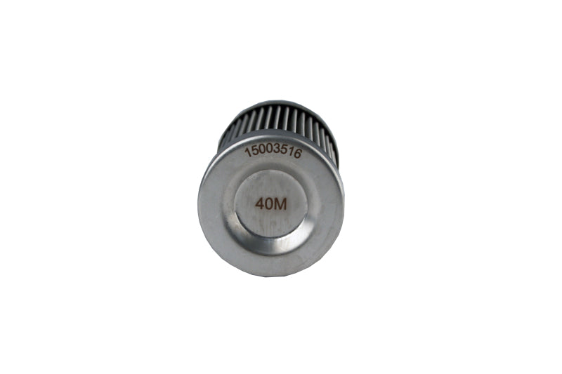 Aeromotive 40 Micron SS Fuel Filter Element for model 12335, durable stainless steel construction, designed for clean fuel filtration.