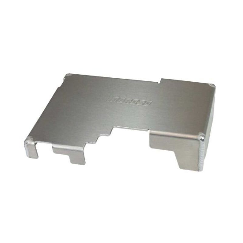 Moroso Ford Mustang S650 EcoBoost GT Darkhorse fusebox cover for engine bay, designed for 2024+ Mustang models.