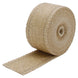 DEI Tan Exhaust Wrap 2in x 25ft, heat-resistant thermal insulation for exhaust headers and pipes, shown in a rolled-up coil.