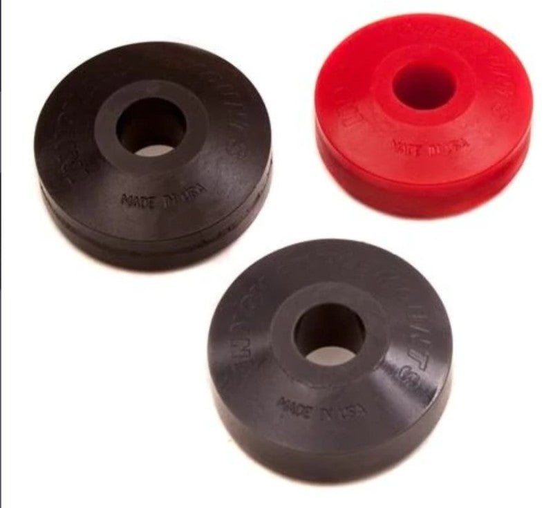 Pair of Innovative Mounts 95A replacement bushings for aluminum engine mount kits, durable and designed for optimal engine stability.