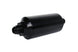 Aeromotive In-Line Fuel Filter with AN-8 Male fittings, 40 Micron stainless mesh element, bright dip black finish for automotive use