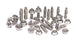 ARP LS1 LS2 12pt oil pan bolt kit with multiple metal bolts and washers for engine oil pan assembly.